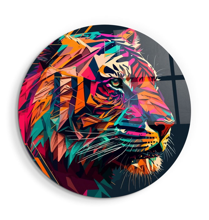 Wallity Cuadro decorativo de vidrio templado Multicolor (80 x 80 cm)